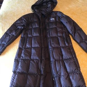knee length north face jacket